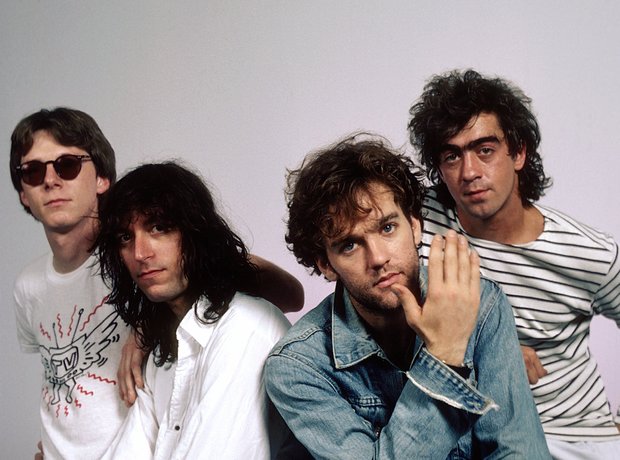 R.E.M-Bill Berry, Michael Stipe, Peter Buck and Mi