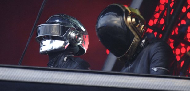 Daft Punk on stage