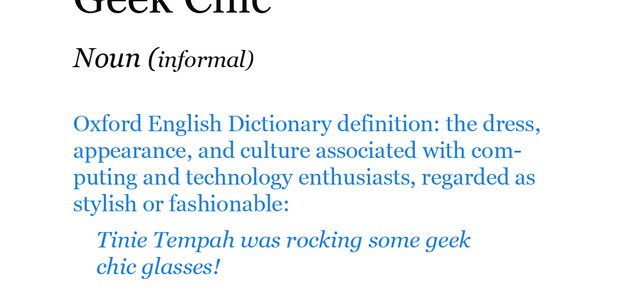Pop Dictionary: Geek Chic