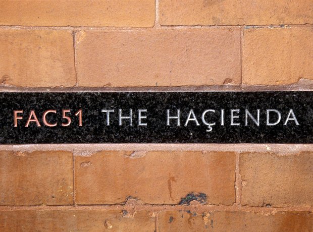 The Hacienda sign