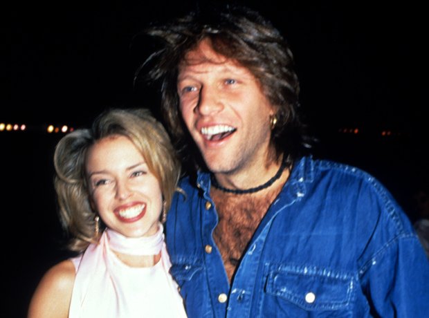 Kylie Minogue and Jon Bon Jovi at the BRIT Awards
