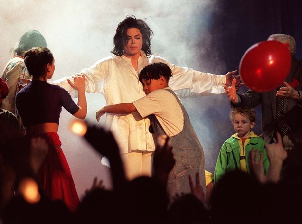 Michael Jackson at the BRIT Awards 1996
