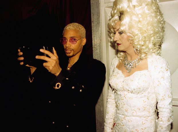 Terence Trent D'Arby and Lily Savae at the BRIT Aw