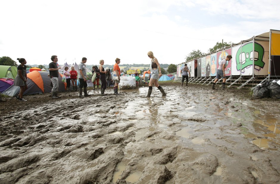 Glastonbury mud 2014