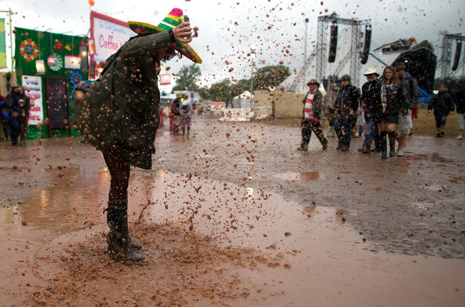 Glastonbury mud 2013