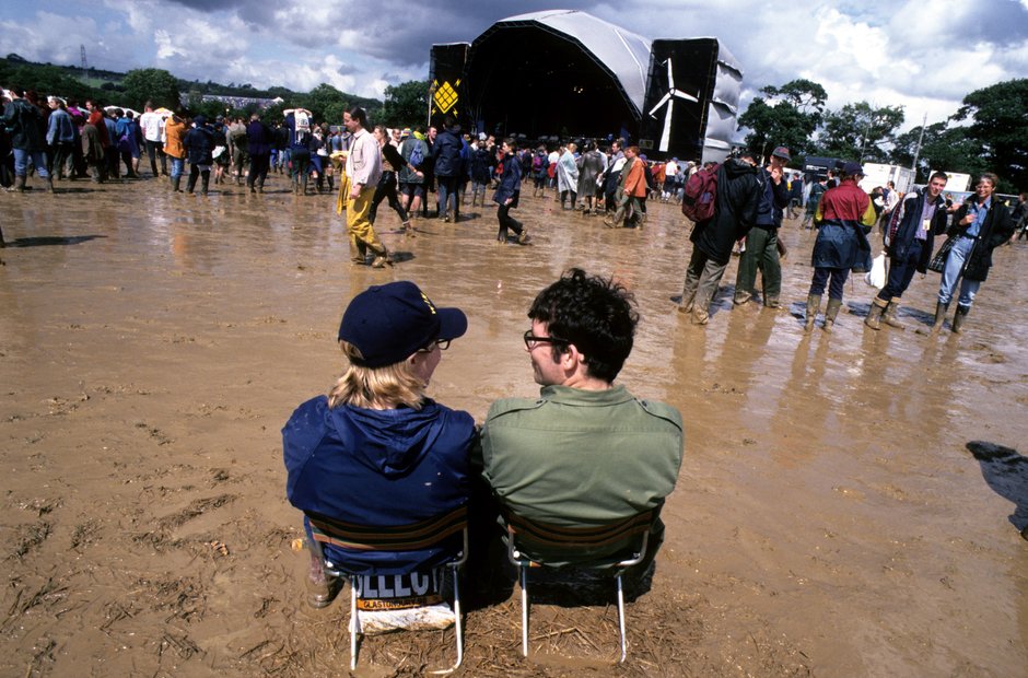 Glastonbury mud 1998