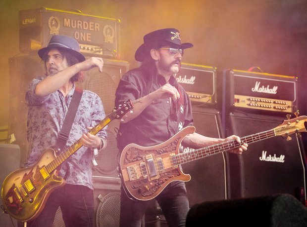 Lemmy of Motorhead at Glastonbury 2015
