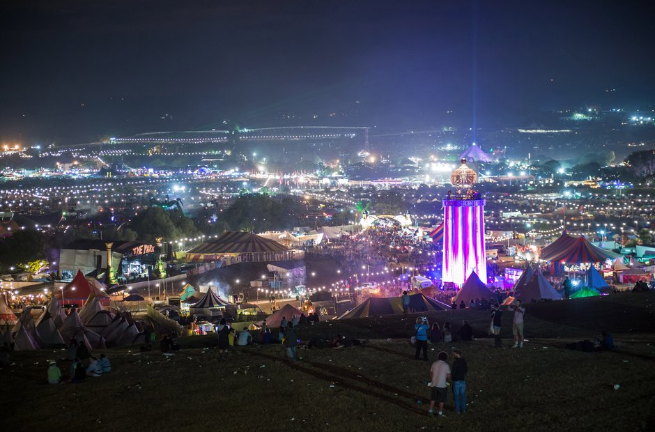 Glastonbury on Saturday night