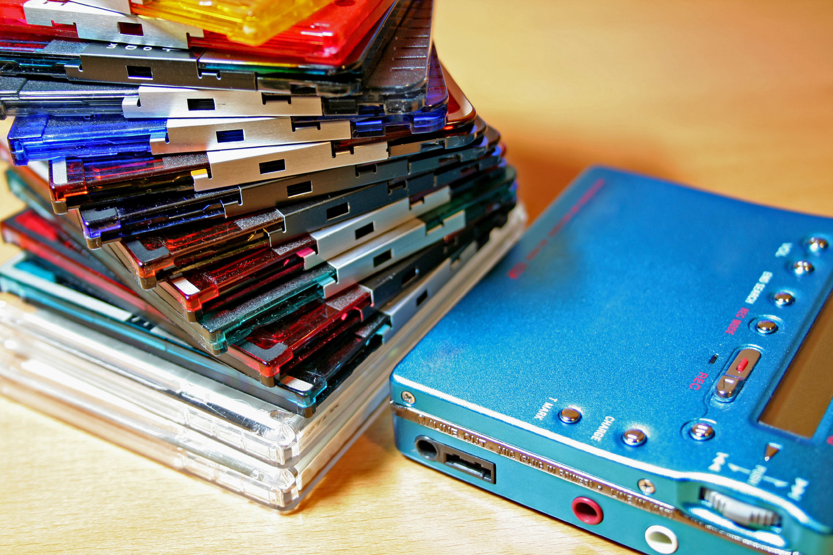 Minidisc stock image