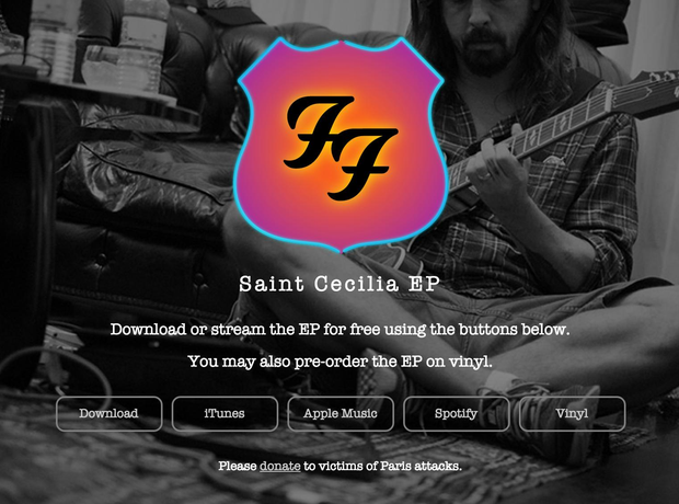 Foo Figthers Saint Cecilia EP page