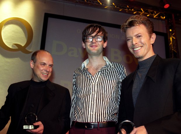 Brian Eno, Jarvis Cocker and David Bowie