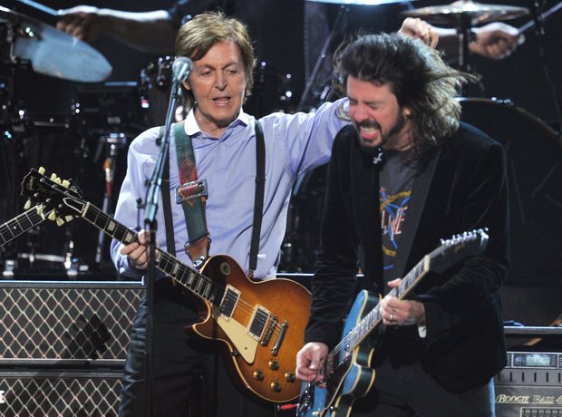 Dave Grohl and Paul McCartney