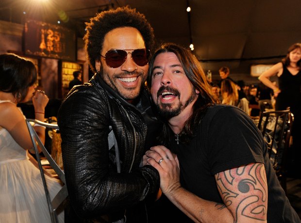 Lenny Kravitz and Dave Grohl