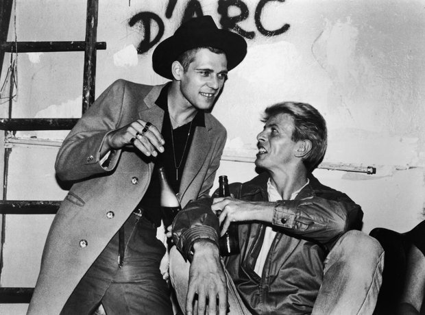 Paul Simonon of The Clash and David Bowie