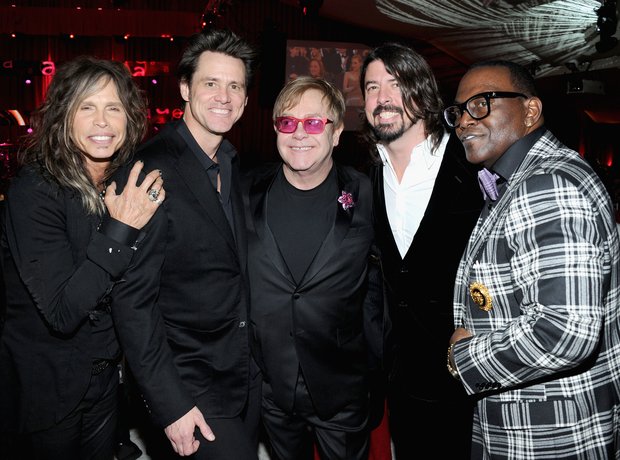 Steven Tyler, Jim Carrey, Sir Elton John,Dave Groh