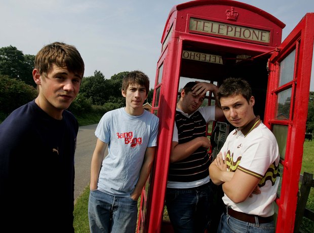 The Arctic Monkeys Jamie Cook, Alex Turner, Andy N