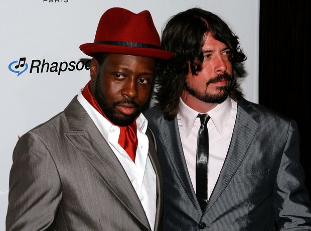 Wyclef Jean and Dave Grohl