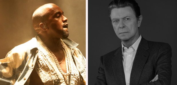 Kanye West and David Bowie splitscreen