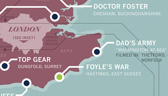 This Map Of British Tv Show Locations Is Amazing Radio X