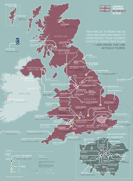 British TV map