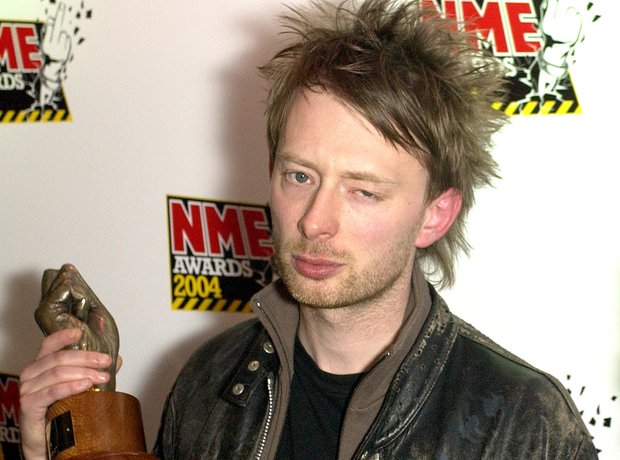 Thom Yorke of Radiohead at the NME Awards 2004