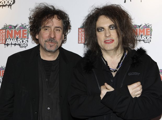 Tim Burton and Robert Smith at the NME Awards 2009