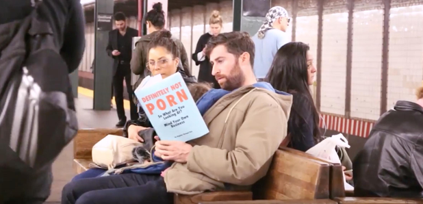 Watch This Man Riding The Subway With Fake Book Covers Will Make You Chortle Radio X
