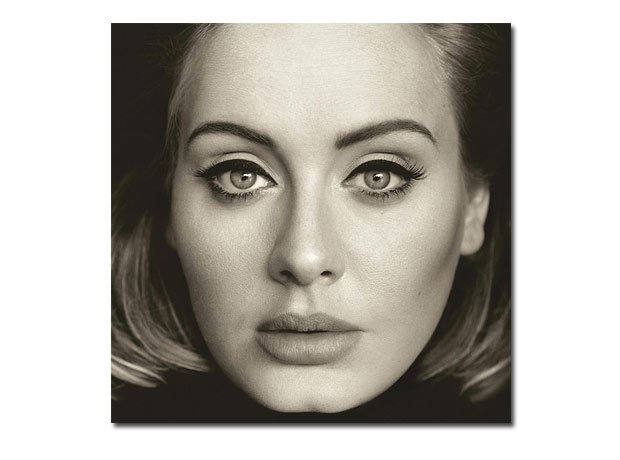 Adele 25 album on background