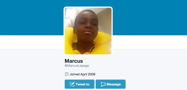 Marcus Lepage Twitter profile