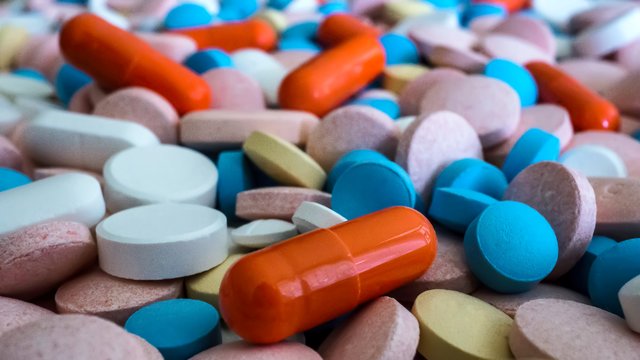 pills drugs stock image