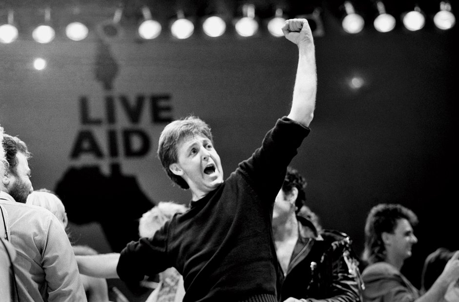 Paul McCartney at Live Aid, 1985