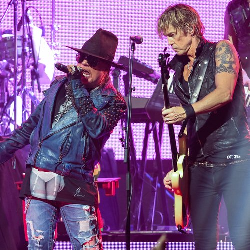 Guns N' Roses Axl Rose and Duff McKagan in 2014