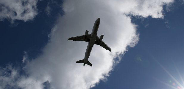 Airplane stock image
