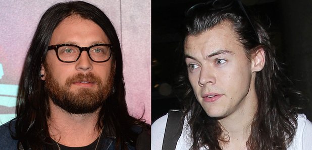 Nathan Followill and Harry Styles split image