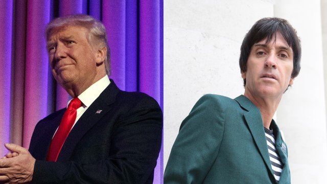 Donald Trump and Johnny Marr