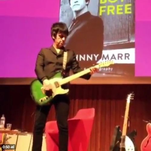 Johnny Marr onstage at the Barbican November 2016