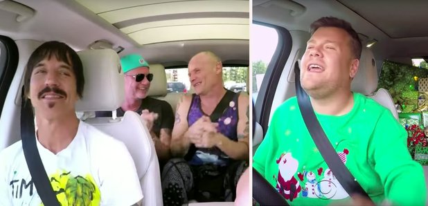Red Hot Chili Peppers James Corden rectangle