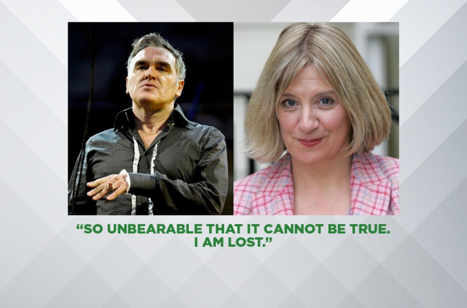 MORRISSEY ON VICTORIA WOOD, APRIL 2016