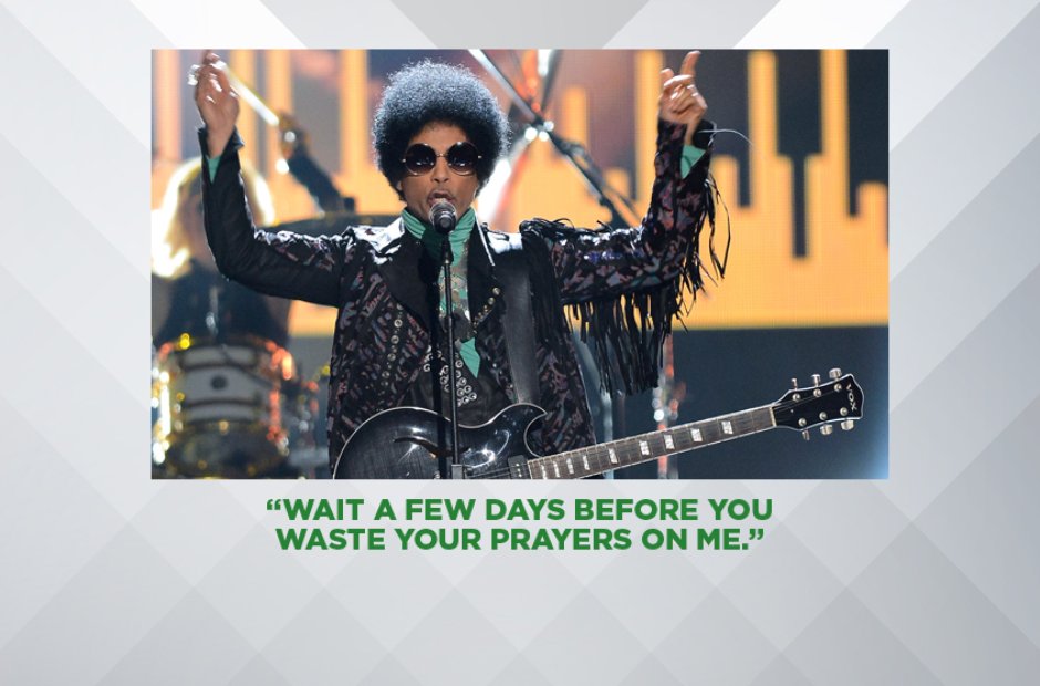 PRINCE AT HIS LAST GIG, 16 APRIL 2016