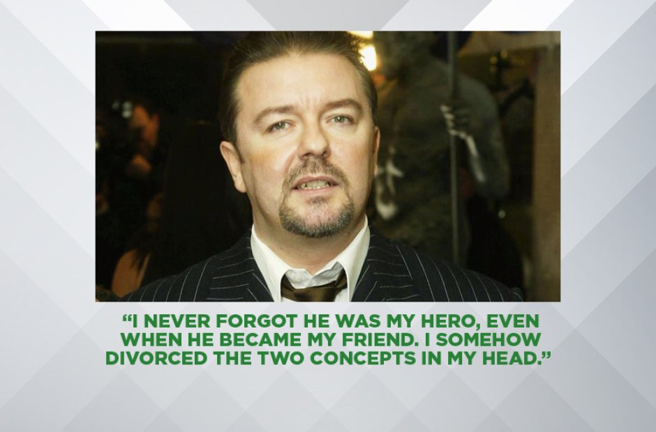 RICKY GERVAIS ON DAVID BOWIE’S DEATH, JANUARY 2016