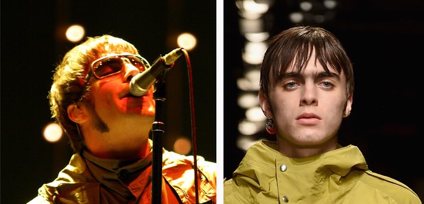 Liam Gallagher and son Lennon catwalk wearing para