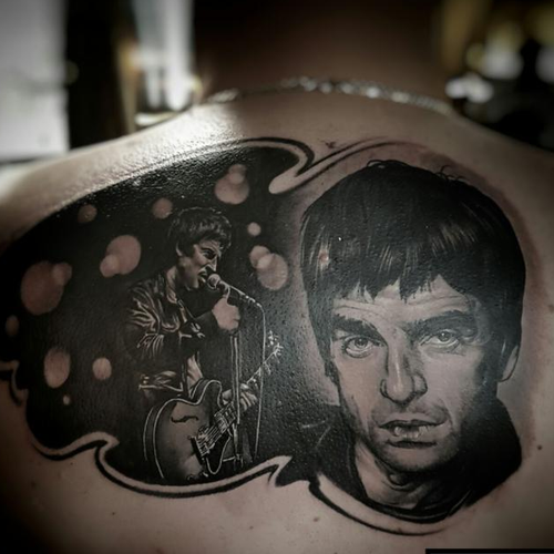 Noel Gallagher back tattoo Tattoo Fixers E4
