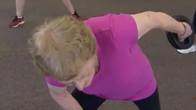 94-year-old gym junkie Edna Shepherd still