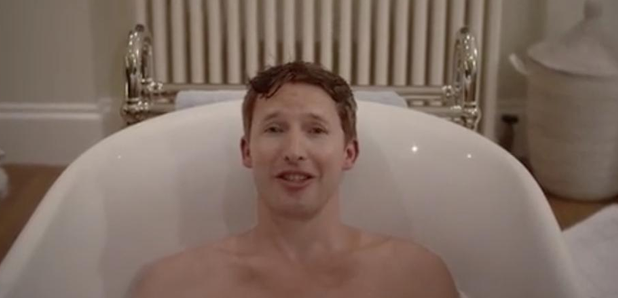 James Blunt in bath image promoting Instagram