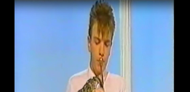 16-year-old Ewan McGregor playing the French Horn 