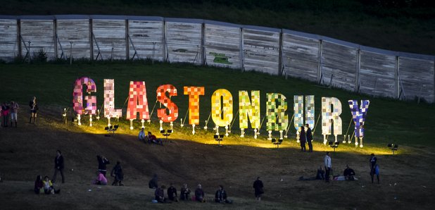 Glastonbury 2015 sign