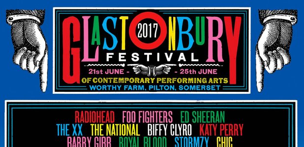 Glastonbury Line-Up poster 2017