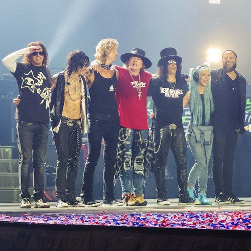 Guns N' Roses performing in San Diego 2016