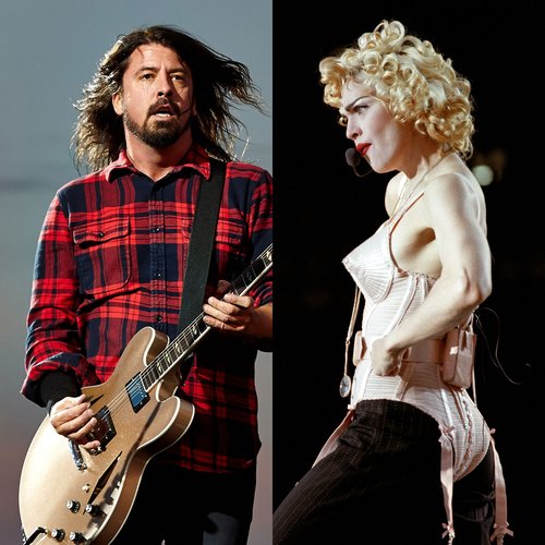 Foo Fighters Dave Grohl and Madonna