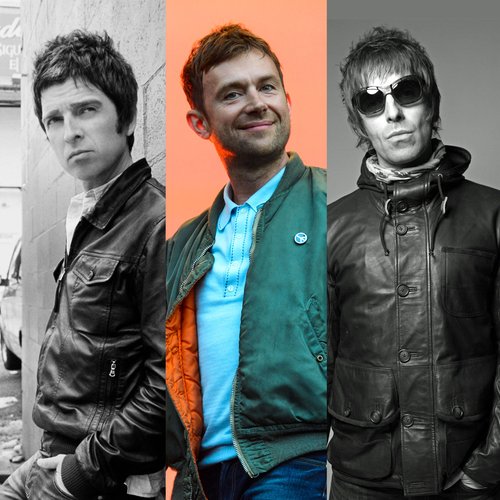 Noel Gallagher Damon Albarn and Liam Gallagher
